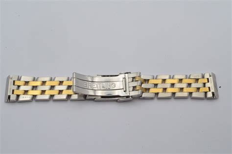 Breitling Chronomat Pilotband 20mm Stahl/gold 300d